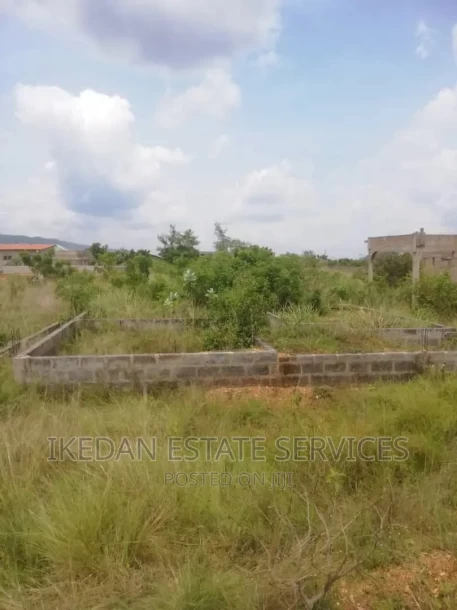 Land With 3 BDRM Foundation for Sale Dodowa Opata Junction-6